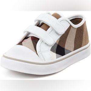 Burberry Youth Two Strap Sneakers